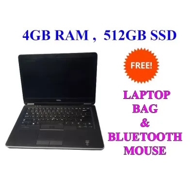 Refurbished Dell Latitude E7440 i7 processor 4th Gen 4GB Ram 512 SSD Laptop