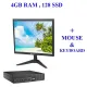 Refurbished Dell Optiplex 3020 Tiny CPU i5 4th Gen 4GB Ram 128GB SSD HDD and New Zebronics GV117 17 Inch Monitor And Keyboard and Mouse Refurbished Dell Optiplex 3020 Tiny CPU i5 4th Gen 4GB Ram 128GB SSD HDD and New Zebronics GV117 17 Inch Monitor And Keyboard and Mouse