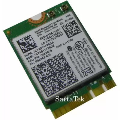 Intel Dual Band Wireless-ac 7260 7260ngw PCIE Bluetooth Wireless WIFI Card 802.11 Ac