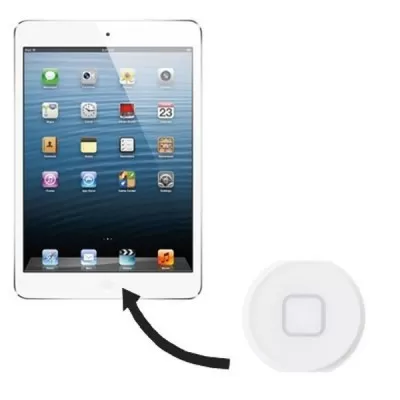Apple iPad mini 3 Home Button Outer-Plastic Key-White