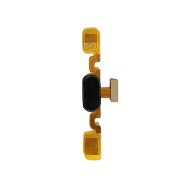 Gionee A1 Home Button Complete-Outer Plastic with Inner Flex-Black