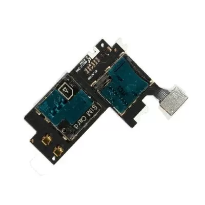 Samsung Galaxy Note II 2 N7100 MMC Connector with Sim Card Slot Flex Cable