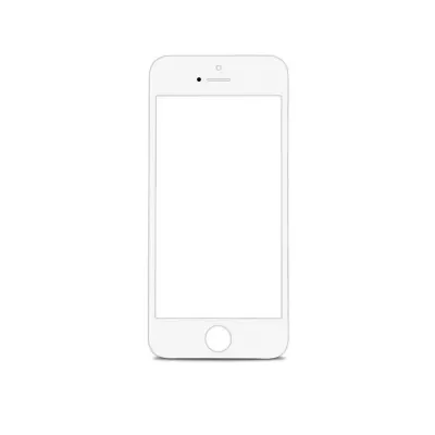 Apple iPhone 5s Front Glass - White