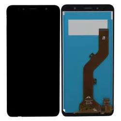 LCD with Touch Screen for Itel A47 - Black (Display Glass Combo Folder)