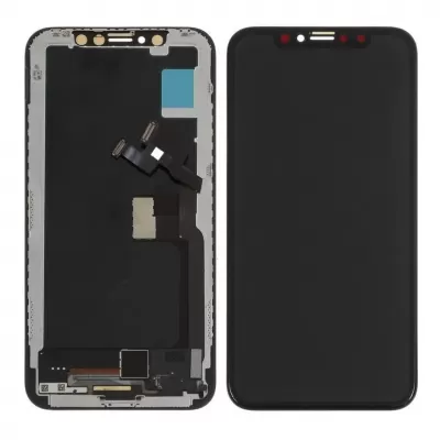 LCD with Touch Screen for Apple iPhone X 256GB Display Combo Folder - Black