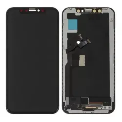 LCD with Touch Screen for Apple iPhone X - Black (Display Glass Combo Folder)