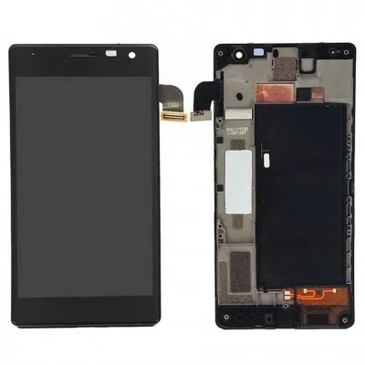 LCD with Touch Screen for Nokia Lumia 730 Dual SIM RM-1040 Display Combo Folder - Black