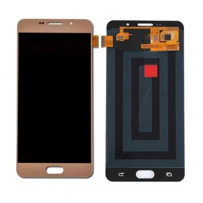 LCD with Touch Screen for Samsung Galaxy A7 2016 Display Combo Folder - Gold