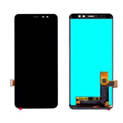 LCD with Touch Screen for Samsung Galaxy A8 Plus 2018 Display Combo Folder - Black