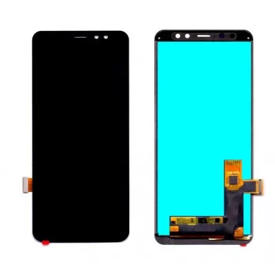 LCD with Touch Screen for Samsung Galaxy A8 Plus 2018 Display Combo Folder Grey