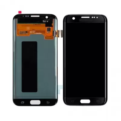 LCD with Touch Screen for Samsung Galaxy S7 Edge Display Combo Folder - Black