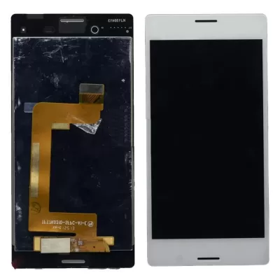 LCD with Touch Screen for Sony Xperia M4 Aqua Dual Display Combo Folder - White