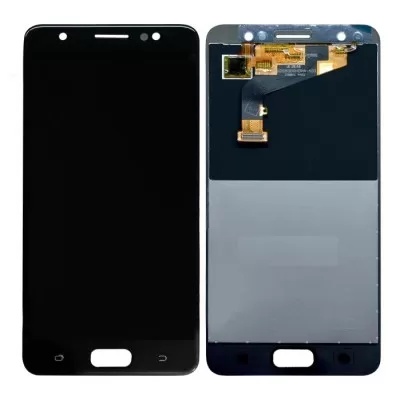 LCD with Touch Screen for Tecno i3 Display Combo Folder - Black