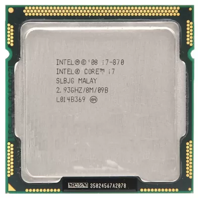 Intel Core i7 870 2.93 GHz 8 MB LGA 1156 Cache Socket Desktop Processor