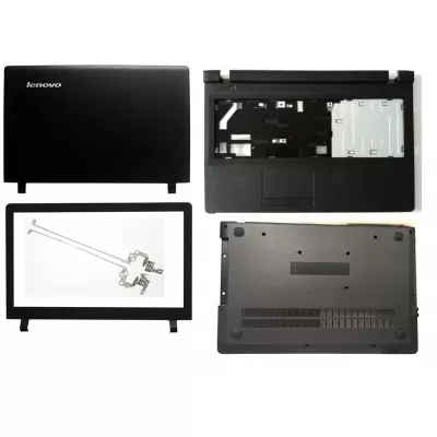 Lenovo IdeaPad 100-15IBY LCD Top Cover Bezel Hinges with Touchpad Palmrest and Bottom Base Full Laptop Body Assembly
