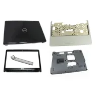 Dell Inspiron 1440 LCD Top Cover Bezel Hinges with Touchpad Palmrest and Bottom Base Full Body