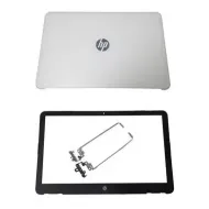 HP Pavilion 15-AU LCD Top Cover Bezel with Hinges ABH White