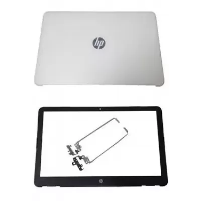 HP Pavilion 15-AU LCD Top Cover Bezel with Hinges ABH White