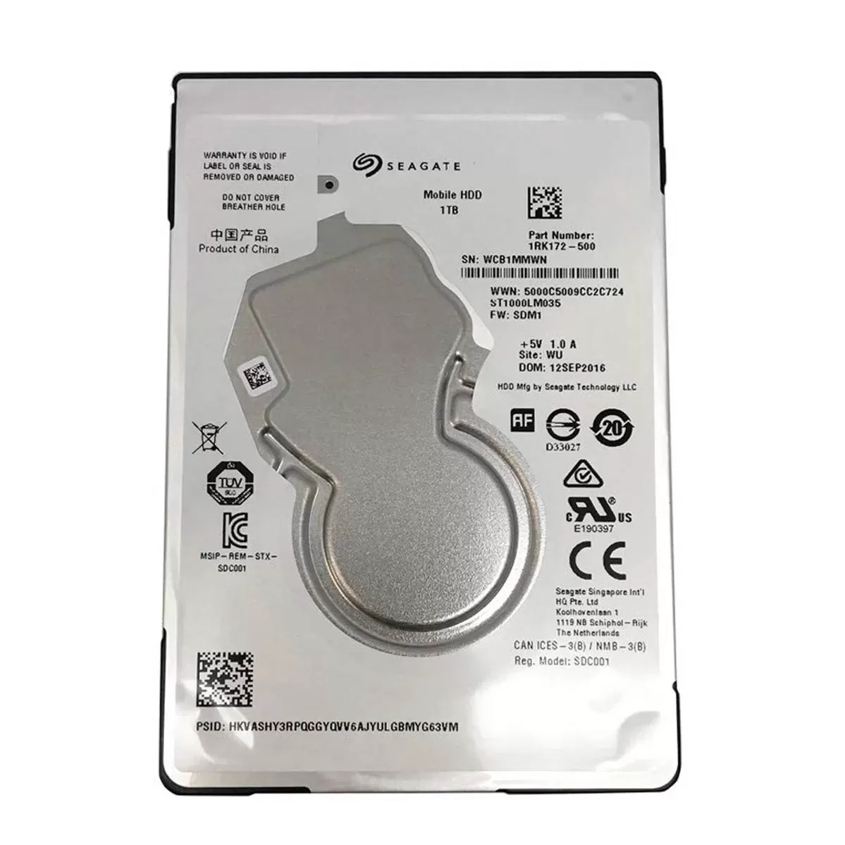 Seagate Barracuda 1TB Inch 5400 RPM 6Gbps SATA Hard Disk Drive