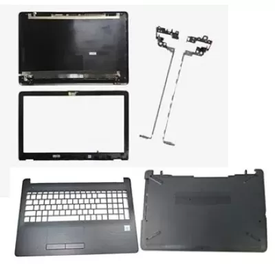 HP 250 G6 LCD Top Cover Bezel Hinges with Touchpad Palmrest and Bottom Base Full Body Assembly