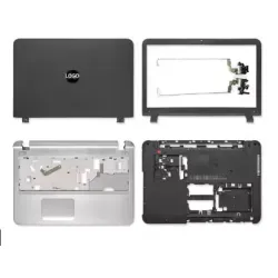HP ProBook 450 G3 455 G3 LCD Top Cover Bezel Hinges with Touchpad Palmrest and Bottom Base Body Assembly