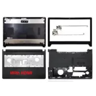 Dell Inspiron 15 5555 5558 5559 LCD Top Cover Bezel Hinges with Touchpad Palmrest and Bottom Base Body Assembly