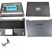 Dell Inspiron 15 5570 5575 LCD Top Cover Bezel Hinges with Touchpad  Palmrest and Bottom Base Full Assembly