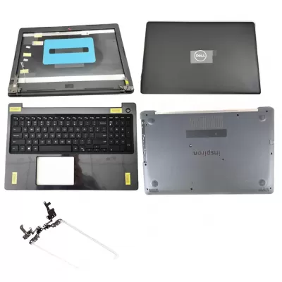 Dell Inspiron 15 5570 5575 LCD Top Cover Bezel Hinges with Touchpad Palmrest and Bottom Base Full Assembly