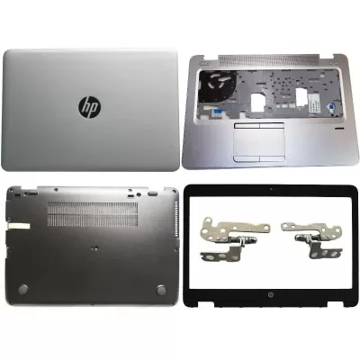 HP EliteBook 840 G3 LCD Top Cover Bezel Hinges with Touchpad Palmrest and Bottom Base Full Body Assembly