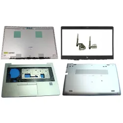 HP EliteBook 840 G5 LCD Top Cover Bezel Hinges and Touchpad Palmrest with Bottom Base Full Body Assembly