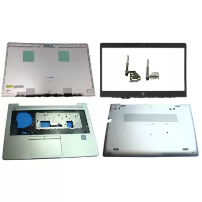 HP EliteBook 840 G5 LCD Top Cover Bezel Hinges and Touchpad Palmrest with Bottom Base Full Body Assembly