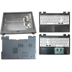Acer Aspire E5-511-P7UX E5-571 E5 531 LCD Top Cover Bezel Hinges with Touchpad Palmrest and Bottom Base Full Body Assembly