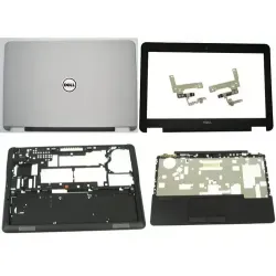 Dell Latitude E7240 7240 LCD Top Cover Bezel with Hinges ABH with Touchpad Plamrest and Bottom Base Full Laptop Body Assembly