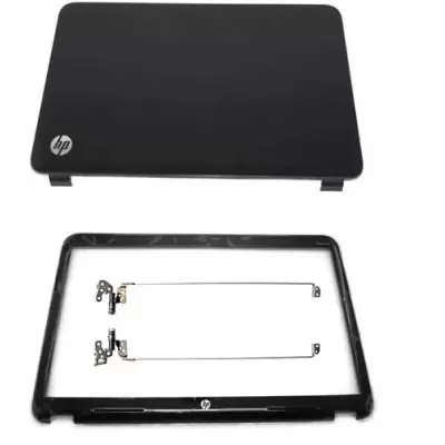 HP Pavilion G6-1200tx LCD Top Cover Bezel with Hinges and Cap ABH