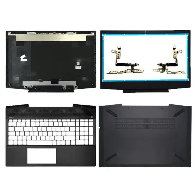 HP Pavilion Gaming 15-CX 15-CX0000x LCD Top Cover Bezel Hinges with Palmrest and Bottom Base Full Body