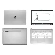 HP 14S-CR 14S-CF 14-CF 14-DK 14S Cr1005TU LCD Top Cover Bezel Hinges with Touchpad Palmrest and Bottom Base Full Body