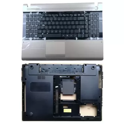 Samsung RV509 RV511 NP-RV511 RV513 RV515 RV518 RV520 Touchpad Palmrest Keyboard with Bottom Base