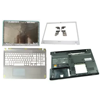 Sony SVE14AJ16L LCD Top cover Bezel Hinges with Touchpad Palmrest and Bottom Base Sony SVE14AJ16L LCD Top cover Bezel Hinges with Touchpad Palmrest and Bottom Base
