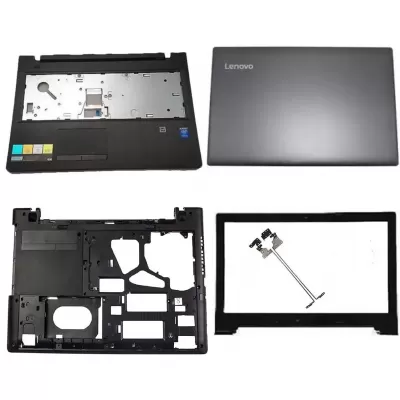 Lenovo G50 Z50 Series G50-80 Z50-70 LCD Top Cover Bezel Hinges with Touchpad Palmrest and Bottom Base Full Body Black