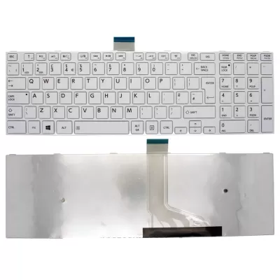 Laptop Keyboard Compatible for Satellite C50D-133 Series White