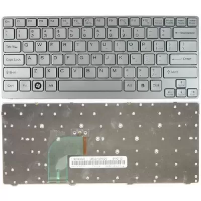 Laptop Keyboard Compatible for Sony Vaio VGN CR (White) Series