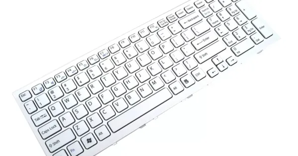 thumbnail interactive-video image 1 of New Sony VAIO VPCEB Series Laptop Keyboard - US Layout, White - 148793281 1 of 5