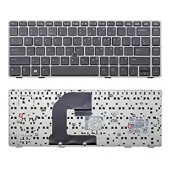 Laptop Keyboard for HP EliteBook 8470B with Frame with Mouse