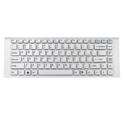 Replacement Laptop Keyboard for Sony Vaio VPCEG White