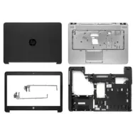 HP ProBook 640 G1 645 G1 LCD Top Cover Bezel Hinges with Touchpad Palmrest and Bottom Base Body Assembly