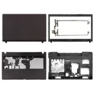 Lenovo IdeaPad G580 G585 LCD Top Cover Bezel Hinges with Touchpad Palmrest and Bottom Base Full Body Assembly
