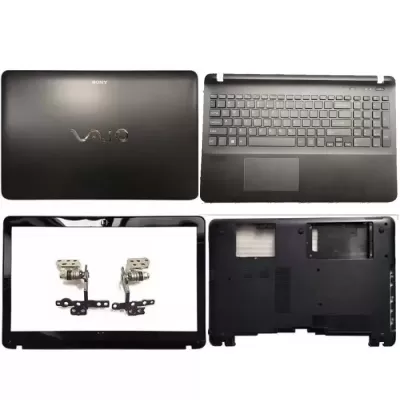 Sony Vaio SVF152A1WW LCD Top Cover Bezel Hinges and Touchpad palmrest Keyboard with Bottom Base Full Body