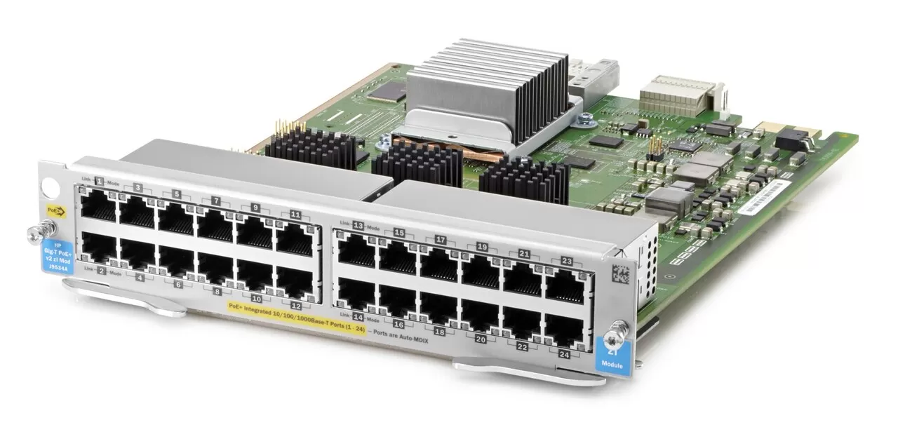 HP 24 Port Gig-T PoE v2 zl Module J9534A