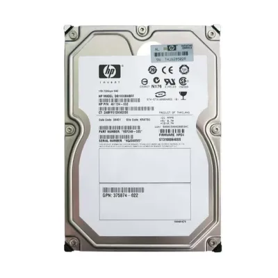 461134-002 375874-022 9EF248-035 HP 1TB 7.2K DP 3G 3.5" SAS Hard disk