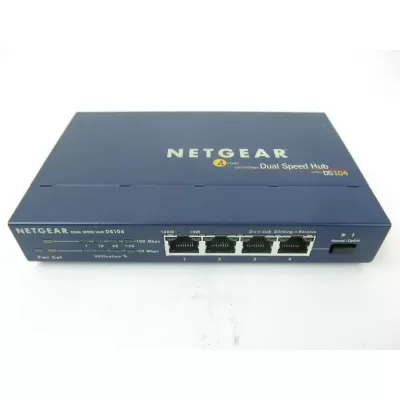 Netgear DS104 4 Port 10/100 Dual Speed Hub Switch